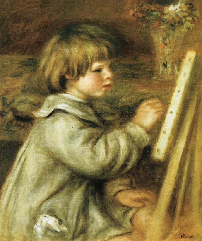 Pierre Renoir Coco Painting